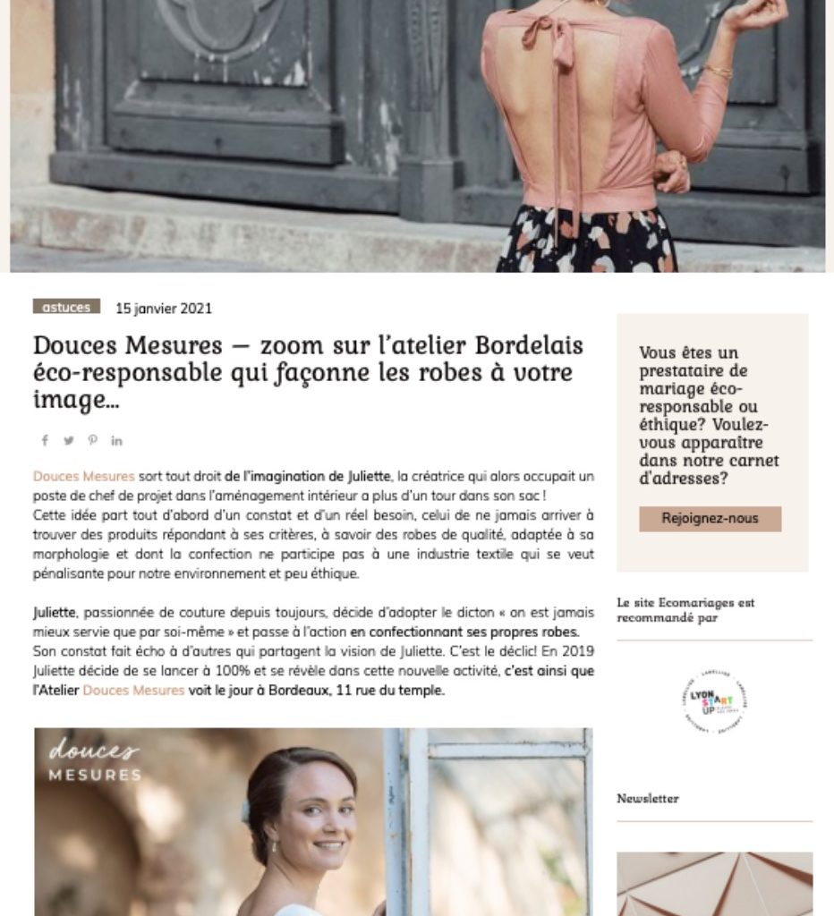 Article Ecomariages