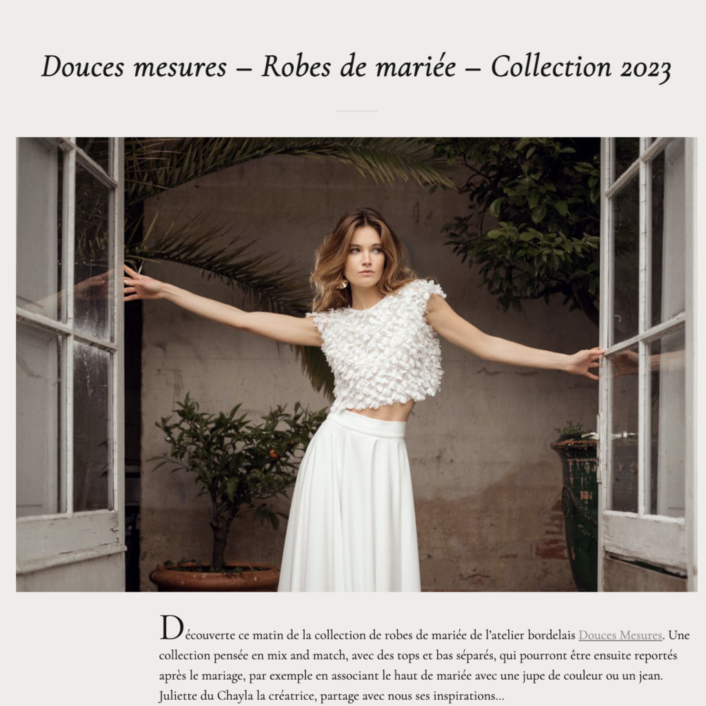Article La Mariée pieds-nus